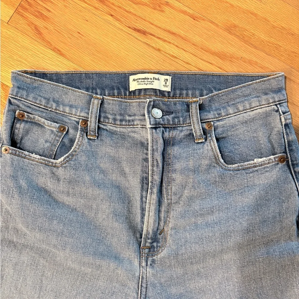 Abercrombie & Fitch Light Blue Straight Leg Jeans